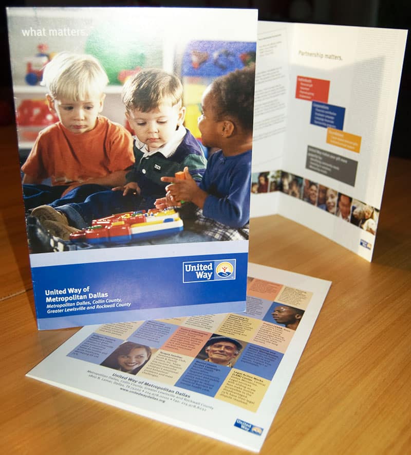 United Way Brochure Kim Schlossberg Designs