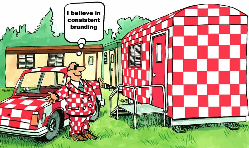 I believe in consistent branding.